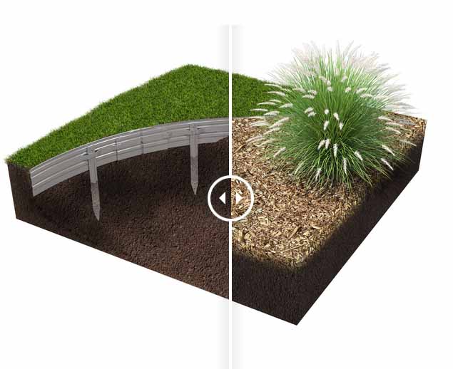 Garden Edging - 10150 - 8' x 1/8” x 3” Mill Finish - 120LF per Carton