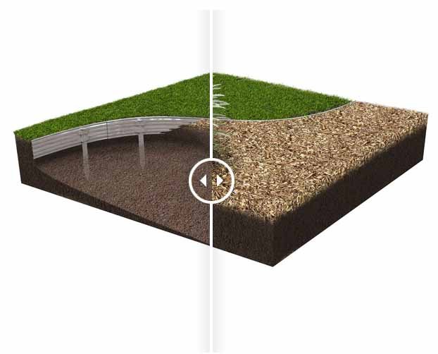 Heavy Duty Landscape Edging - 60350 - 8' x  1/8” x 4” Mill Finish - 112LF per Carton